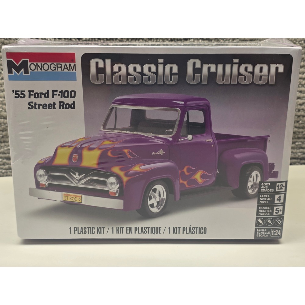 Monogram Classic Cruiser 55 Ford F-100 Street Rod 1:24 Scale Plastic Model Kit